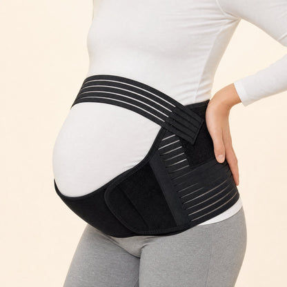 BumpBuddy Schwangerschaftsgürtel 4-in-1 in Schwarz