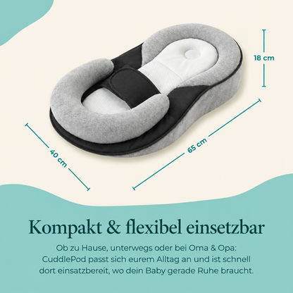 CuddlePod Babynest Maße: 65 x 40 x 18 cm