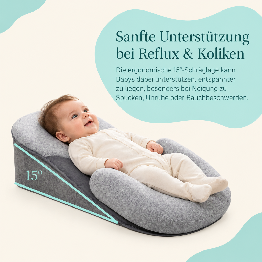 CuddlePod Babynest mit sanfter 15°-Schräglage