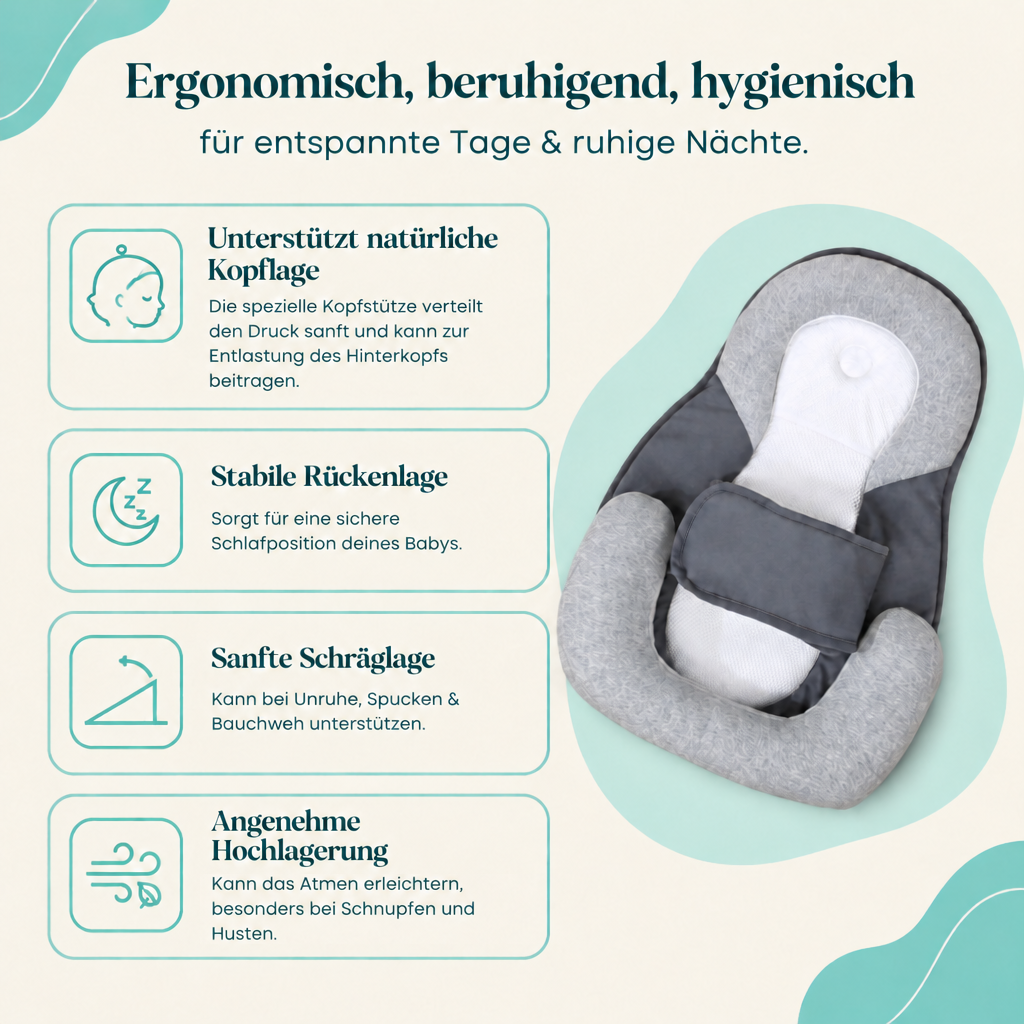 CuddlePod Babynest: ergonomisch, beruhigend, hygienisch, die Vorteile im Überblick