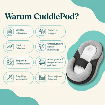 Warum CuddlePod: die Vorteile des Babynests im Überblick