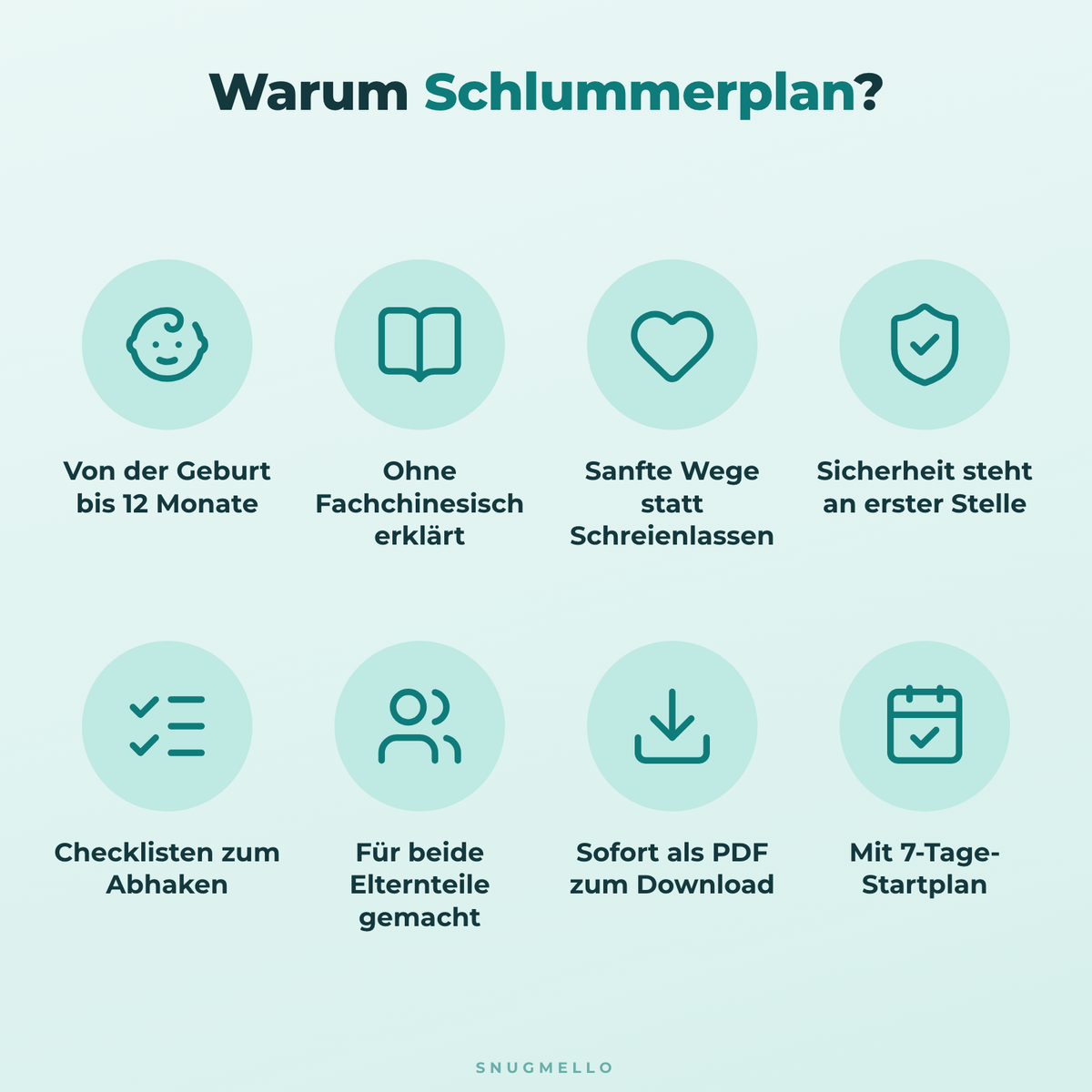 Warum Schlummerplan: acht Vorteile des Baby-Schlafguides