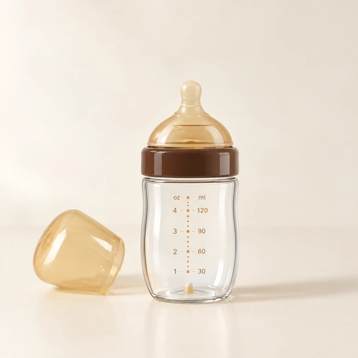 SipHug Anti-Kolik-Babyflasche 120 ml mit Schutzkappe