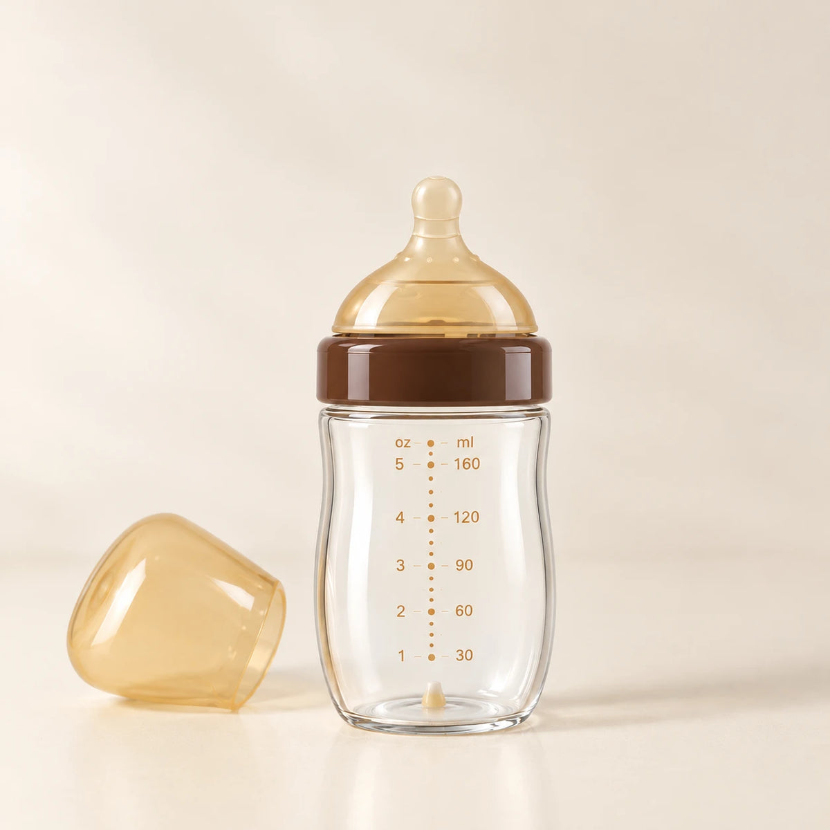SipHug Anti-Kolik-Babyflasche 160 ml mit Schutzkappe
